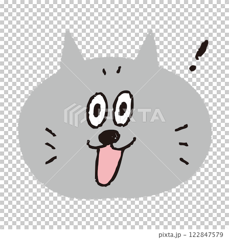 猫の気持ち　思いついた表情 122847579