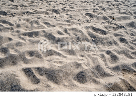 Top view of Fine sand texture natural background Summer and travel background, High quality nature beach background Top view of Fine sand texture natural background Summer and travel background, High quality nature beach background 122848181
