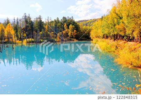 北海道紀行 10月上旬の青い池 北海道紀行 10月上旬の青い池 122848315