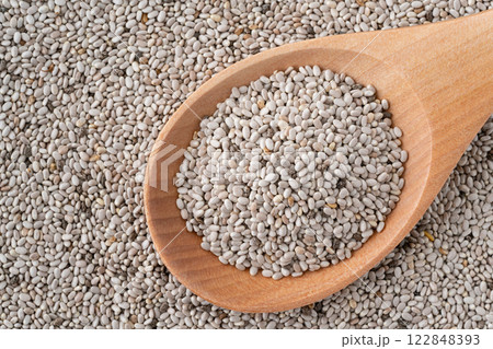 ホワイトチアシードのクローズアップ 122848393