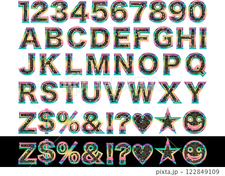 ミラータイル2、文字フチ、21虹濃 122849109