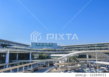 成田空港 第1ターミナル 青空 成田空港 第1ターミナル 青空 122849721
