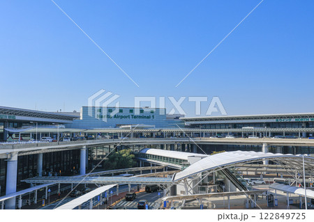 成田空港 第1ターミナル 青空 成田空港 第1ターミナル 青空 122849725