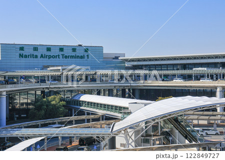 成田空港 第1ターミナル 青空 成田空港 第1ターミナル 青空 122849727