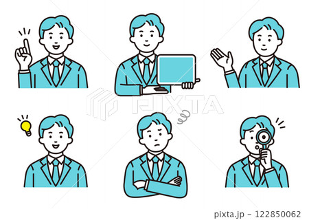 若い会社員の仕事セットB 122850062