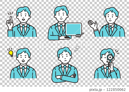 若い会社員の仕事セットB 122850062