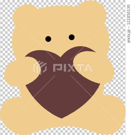 ハートを持つクマちゃん アニマル ハートを持つクマちゃん アニマル 122850130