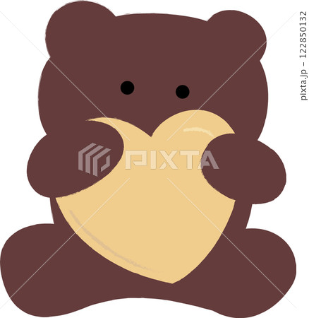 ハートを持つクマちゃん アニマル ハートを持つクマちゃん アニマル 122850132
