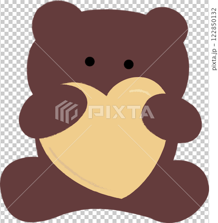 ハートを持つクマちゃん アニマル ハートを持つクマちゃん アニマル 122850132