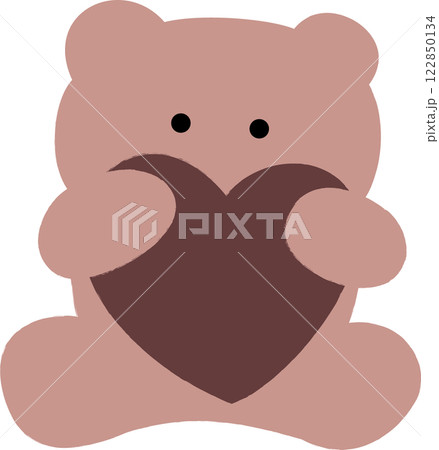 ハートを持つクマちゃん アニマル ハートを持つクマちゃん アニマル 122850134