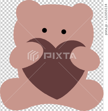 ハートを持つクマちゃん アニマル ハートを持つクマちゃん アニマル 122850134