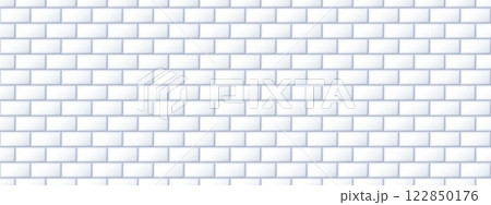 Seamless grey tile pattern. Rectangle ceramic tiled texture for bathroom wall, kitchen floor, pool surface. Repeating light mosaic grid background. Repeated white brick wallpaper. Vector backdrop Seamless grey tile pattern. Rectangle ceramic tiled texture for bathroom wall, kitchen floor, pool surface. Repeating light mosaic grid background. Repeated white brick wallpaper. Vector backdrop 122850176