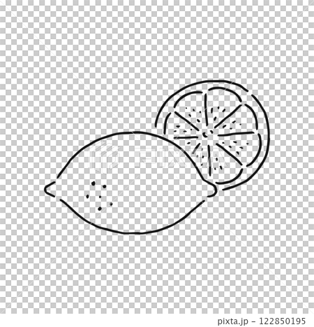 レモン 線画 レモン 線画 122850195