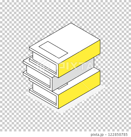 ビジネス資料・書類のアイソメトリックイラスト 122850785