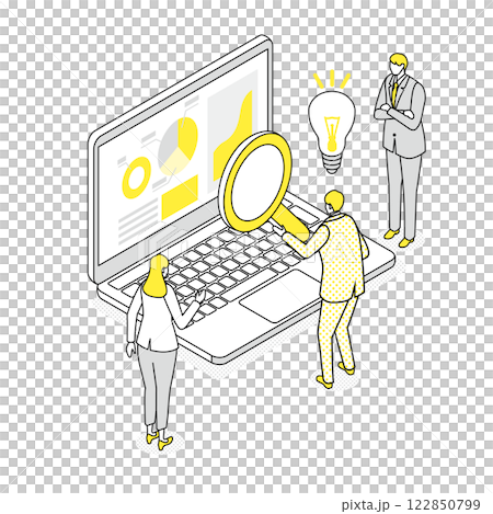 People who came up with great ideas for web marketing 122850799