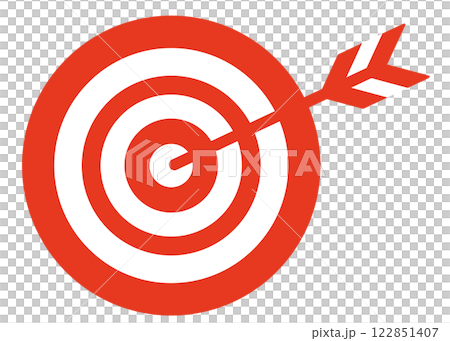 Red target illustration 122851407