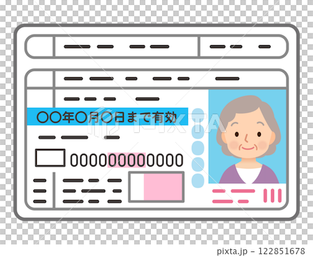 老婦人的駕駛執照 122851678