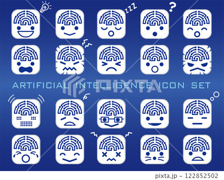 AIのアイコンセット AIのアイコンセット 122852502