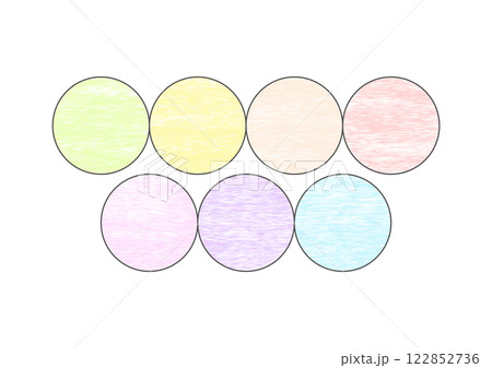 春をイメージしたカラーパレット 122852736