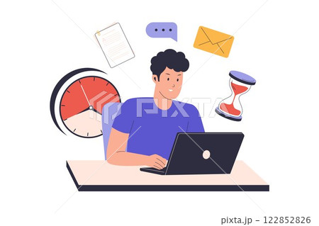 Full time job vector illustration 122852826