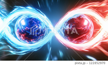 ナノ世界の量子もつれのバックグラウンド. 122852970