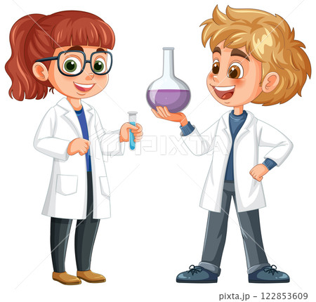 Young Scientists in a Laboratory 122853609