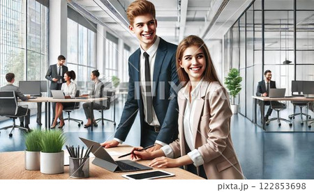 フレッシュな笑顔の新社会人 122853698
