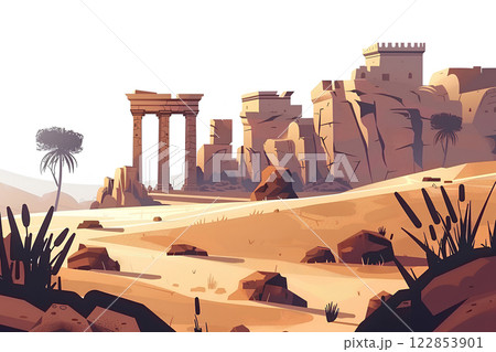 世界遺産 アフリカ  ドゥッガ遺跡 122853901