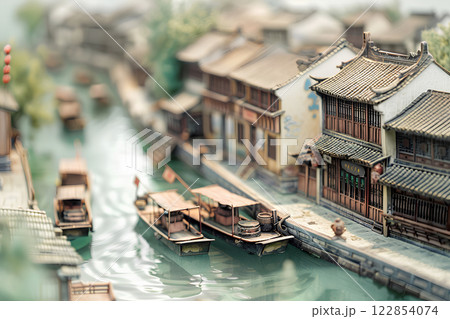 世界遺産 中国 京杭大運河(3D) 世界遺産 中国 京杭大運河(3D) 122854074