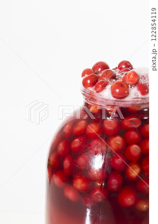 Jar of compote exploded 122854119