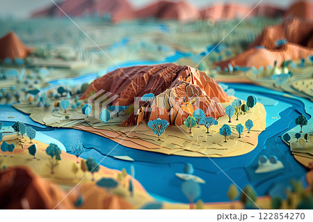 世界遺産　オーストラリア　エアーズロック 122854270