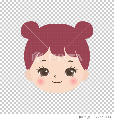 Face of a smiling girl Face of a smiling girl 122854413