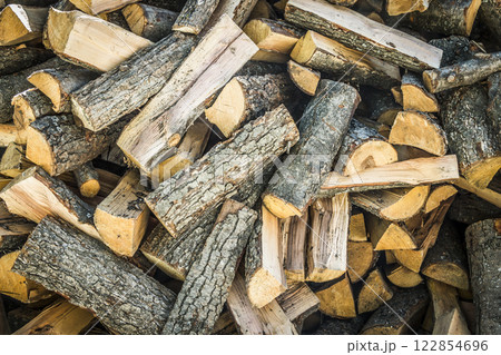 Pile of firewood 122854696