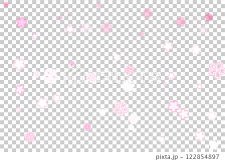 簡單的深藍粉色櫻花圖案 簡單的深藍粉色櫻花圖案 122854897