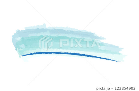 水彩風カラフルな強調用ライン 吹き出しのイラスト 水彩風カラフルな強調用ライン 吹き出しのイラスト 122854902