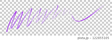 purple pencil strokes isolated on transparent background 122855105