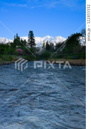 白馬村　大出公園　夜明け　 122855552