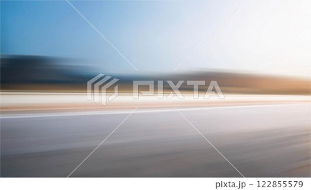風景　道　光　ボケ　エモーショナル　アブストラクト　抽象的　テクスチャ　背景　壁紙　フレーム 122855579