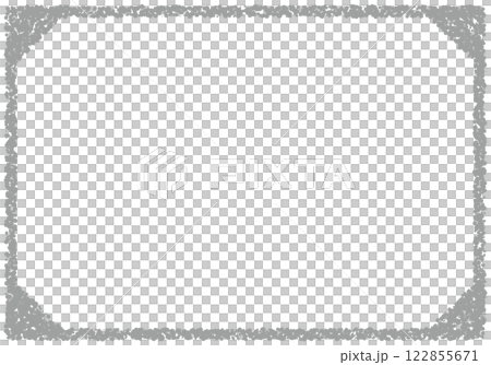 手描きのクレヨン素材　背景　フレーム 122855671