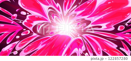 Pink anime explosion background 122857280