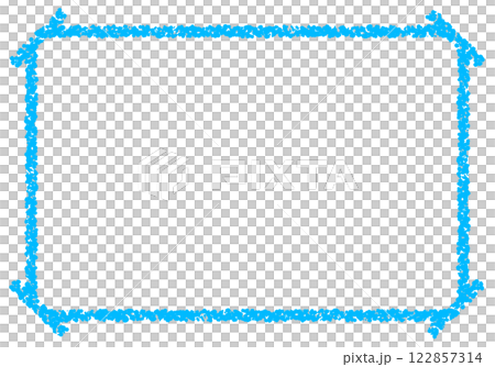 手繪蠟筆素材背景框 122857314
