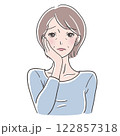 中年女性　悩み 122857318