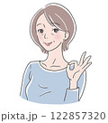 中年女性　OK 122857320