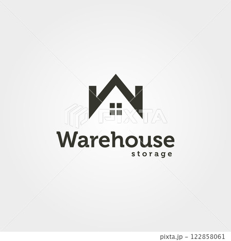 warehouse creative letter w logotype vector illustration design warehouse creative letter w logotype vector illustration design 122858061