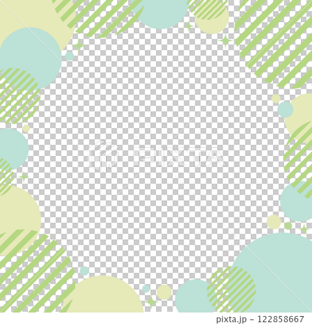 Yellow-green, green, geometric, polka dot, frame, glitter, square 122858667