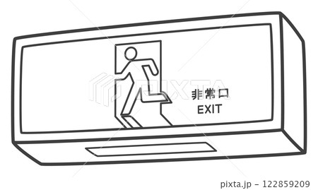非常口(避難口誘導灯) 非常口(避難口誘導灯) 122859209