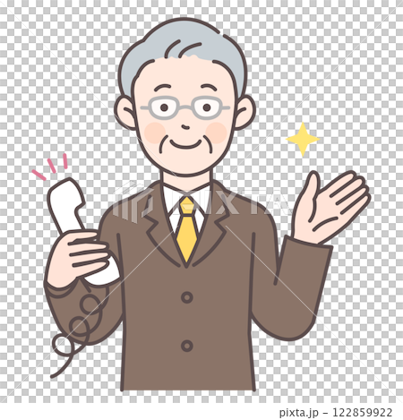 Businessman giving directions while on the phone 3 122859922