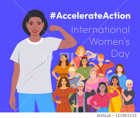 Accelerate Action International Women's Day poster 122861310