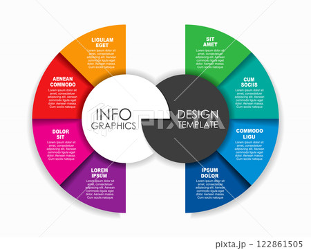Infographic design template with place for your data. Vector illustration. 122861505