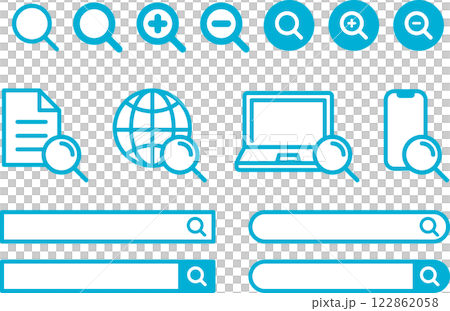 Search icon - magnifying glass 2 122862058